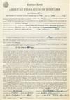 (MUSIC.) HENDERSON, FLETCHER. Printed contract for the Hollywood Cotton Club,
